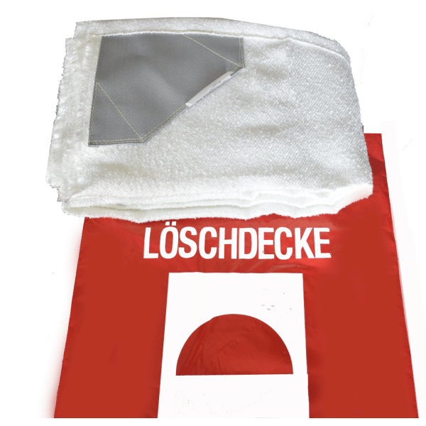 Löschdecke DIN EN 1869 aus Glasfasergewebe